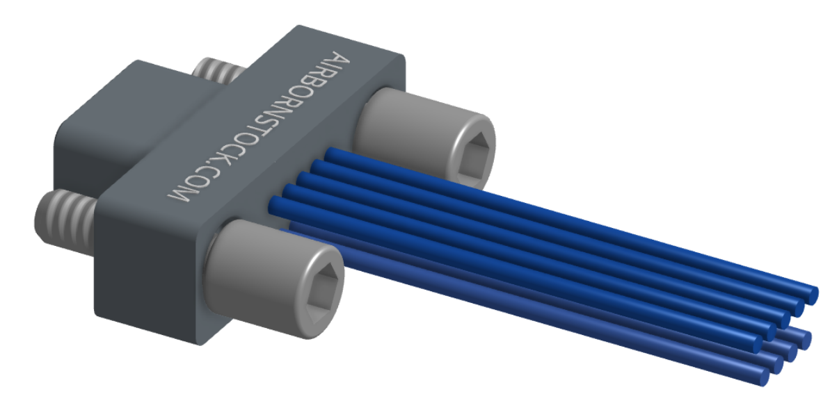 NM-212-009-161-JCAA - Nano-miniature D-shaped I/O connector, 2 rows of 9 contacts, and turning jackscrew attachment hardware. (Plug)