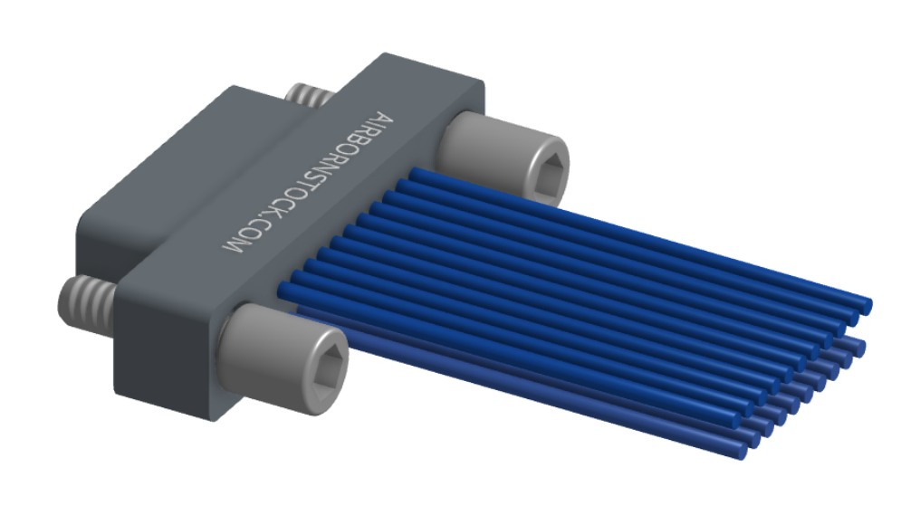 NM-212-021-161-JCAA - Nano-miniature D-shaped I/O connector, 2 rows of 21 contacts, and turning jackscrew attachment hardware. (Plug)