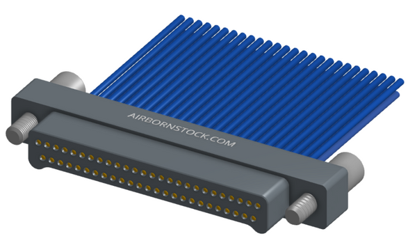 NM-212-051-161-JCAA - Nano-miniature D-shaped I/O connector, 2 rows of 51 contacts, and turning jackscrew attachment hardware. (Plug)