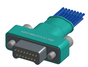 NM-253-015-161-JCAA - Nano-miniature D-shaped I/O connector with a factory installed backshell, 2 rows of 15 contacts, and turning jackscrew attachment hardware. (Plug)