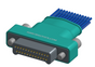 NM-253-025-161-JCAA - Nano-miniature D-shaped I/O connector with a factory installed backshell, 2 rows of 25 contacts, and turning jackscrew attachment hardware. (Plug)
