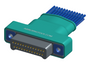 NM-253-025-161-THAA - Nano-miniature D-shaped I/O connector with a factory installed backshell, 2 rows of 25 contacts, and threaded holes for attachment hardware. (PLug)