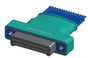 NM-253-031-161-THAA - Nano-miniature D-shaped I/O connector with a factory installed backshell, 2 rows of 31 contacts, and threaded holes for attachment hardware. (PLug)