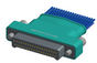 NM-253-037-161-JCAA - Nano-miniature D-shaped I/O connector with a factory installed backshell, 2 rows of 37 contacts, and turning jackscrew attachment hardware. (Plug)