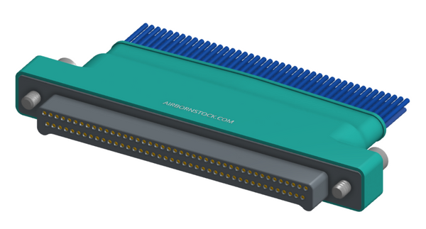 NM-252-085-161-JCAA - Nano-miniature D-shaped I/O connector with a factory installed backshell, 2 rows of 85 contacts, and turning jackscrew attachment hardware. (Plug)