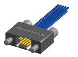 NM-225-009-261-JCAA - Nano-miniature D-shaped I/O connector, 2 rows of 9 contacts, and turning jackscrew attachment hardware.