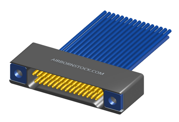 NM-225-031-261-THAA - Nano-miniature D-shaped I/O connector, 2 rows of 31 contacts, and threaded holes for attachment hardware. (Receptacle)