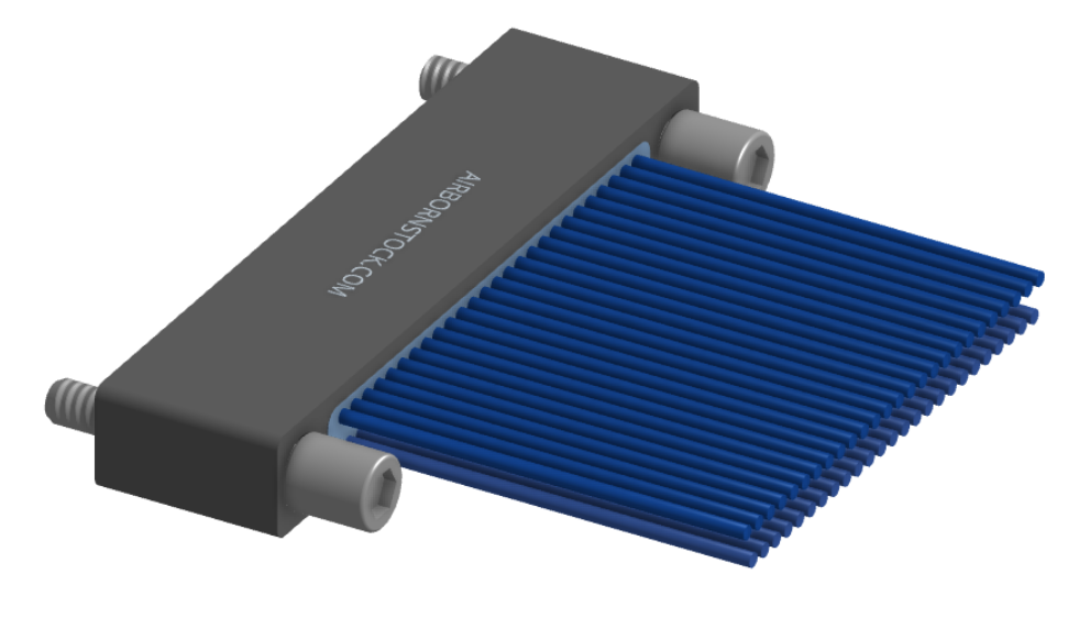 NM-222-051-261-JCAA - Nano-miniature D-shaped I/O connector, 2 rows of 51 contacts, and turning jackscrew attachment hardware.