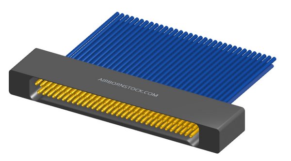 NM-222-065-261-00AA - Nano-miniature D-shaped I/O connector, 2 rows of 65 contacts, and no hardware. (Receptacle)