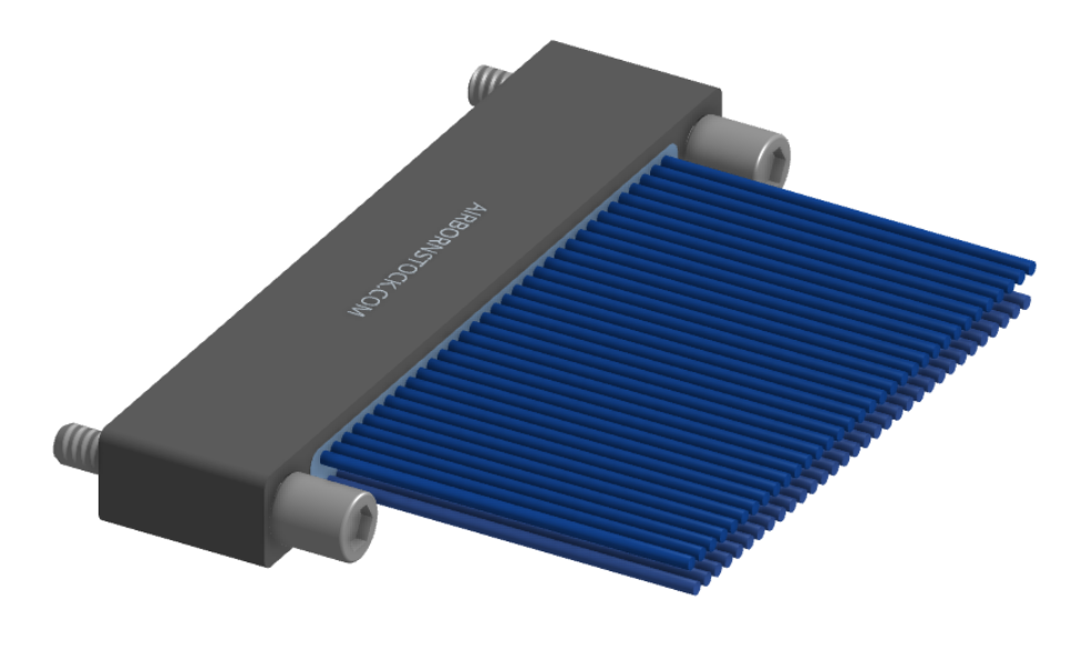 NM-222-065-261-JCAA - Nano-miniature D-shaped I/O connector, 2 rows of 65 contacts, and turning jackscrew attachment hardware.