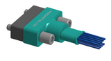 NM-262-009-261-JCAA - Nano-miniature D-shaped I/O connector, 2 rows of 9 contacts, and turning jackscrew attachment hardware.