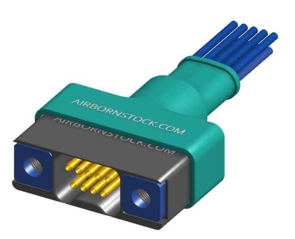 NM-263-009-261-THAA - Nano-miniature D-shaped I/O connector, 2 rows of 9 contacts, and threaded holes for attachment hardware. (Receptacle)