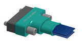 NM-262-015-261-JCAA - Nano-miniature D-shaped I/O connector, 2 rows of 15 contacts, and turning jackscrew attachment hardware.