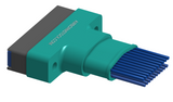 NM-263-021-261-THAA - Nano-miniature D-shaped I/O connector, 2 rows of 21 contacts, and threaded holes for attachment hardware. (Receptacle)