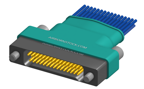 NM-262-031-261-JCAA - Nano-miniature D-shaped I/O connector, 2 rows of 31 contacts, and turning jackscrew attachment hardware.