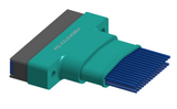 NM-262-031-261-THAA - Nano-miniature D-shaped I/O connector, 2 rows of 31 contacts, and threaded holes for attachment hardware. (Receptacle)