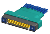 NM-262-037-261-THAA - Nano-miniature D-shaped I/O connector, 2 rows of 37 contacts, and threaded holes for attachment hardware. (Receptacle)