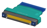 NM-264-051-261-THAA - Nano-miniature D-shaped I/O connector, 2 rows of 51 contacts, and threaded holes for attachment hardware. (Receptacle)