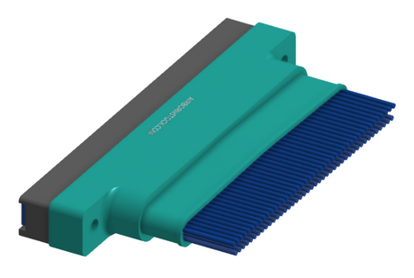 NM-262-085-261-THAA - Nano-miniature D-shaped I/O connector, 2 rows of 85 contacts, and threaded holes for attachment hardware. (Receptacle)