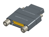NMCS-2S5-021-PJRT - Nano-D Connector Saver, 21 contacts, titanium body material, and plug with turning jackscrew attachment hardware and receptacle with threaded holes.