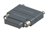 NMCS-2S5-025-PTRJ - Nano-D Connector Saver, 25 contacts, titanium body material, and plug with threaded holes and receptacle with turning jackscrew hardware.
