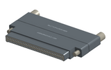 NMCS-2S5-069-PJRT - Nano-D Connector Saver, 69 contacts, titanium body material, and plug with turning jackscrew attachment hardware and receptacle with threaded holes.