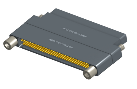 NMCS-2S5-069-PJRT - Nano-D Connector Saver, 69 contacts, titanium body material, and plug with turning jackscrew attachment hardware and receptacle with threaded holes.