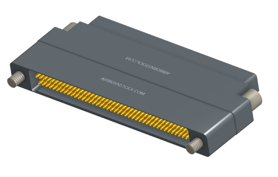 NMCS-2S5-085-PTRJ - Nano-D Connector Saver, 85 contacts, titanium body material, and plug with threaded holes and receptacle with turning jackscrew hardware.