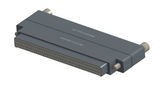 NMCS-2S5-091-PJRT - Nano-D Connector Saver, 91 contacts, titanium body material, and plug with turning jackscrew attachment hardware and receptacle with threaded holes.