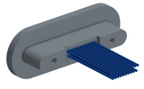 NMRP-224-021-261-THAA - Nano-miniature D-shaped rear panel mount I/O connector with fluorosilicone o-ring, 2 rows with 36617 contacts, and threaded holes for attachment hardware. (Receptacle)