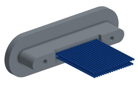 NMRP-224-037-261-THAA - Nano-miniature D-shaped rear panel mount I/O connector with fluorosilicone o-ring, 2 rows with 36617 contacts, and threaded holes for attachment hardware. (Receptacle)