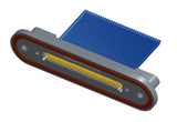 NMRP-224-069-261-THAA - Nano-miniature D-shaped rear panel mount I/O connector with fluorosilicone o-ring, 2 rows with 36617 contacts, and threaded holes for attachment hardware. (Receptacle)