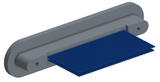 NMRP-224-085-261-THAA - Nano-miniature D-shaped rear panel mount I/O connector with fluorosilicone o-ring, 2 rows with 36617 contacts, and threaded holes for attachment hardware. (Receptacle)