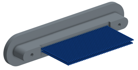 NMRP-224-085-261-THAA - Nano-miniature D-shaped rear panel mount I/O connector with fluorosilicone o-ring, 2 rows with 36617 contacts, and threaded holes for attachment hardware. (Receptacle)