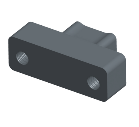 NMSH-215-009-128-TH00 - Nano-D Shorting Connector, 9 contacts, titanium body material, and threaded holes for attachment hardware. (Plug)