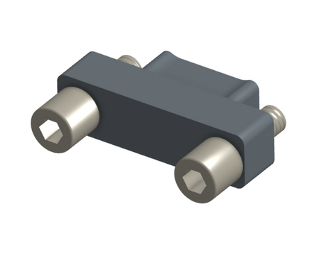 NMSH-215-015-128-JC00 - Nano-D Shorting Connector, 15 contacts, titanium body material, and turning jackscrew attachment hardware (Plug).