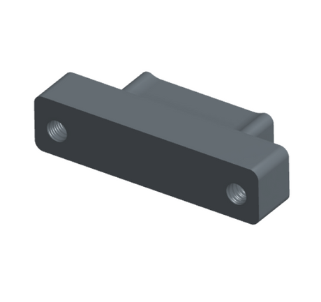 NMSH-215-021-128-TH00 - Nano-D Shorting Connector, 21 contacts, titanium body material, and threaded holes for attachment hardware. (Plug)