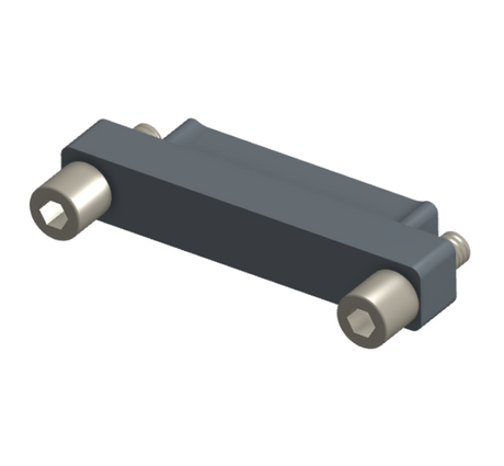 NMSH-215-037-128-JC00 - Nano-D Shorting Connector, 37 contacts, titanium body material, and turning jackscrew attachment hardware (Plug).