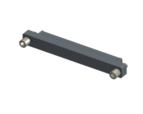 NMSH-213-091-128-JC00 - Nano-D Shorting Connector, 91 contacts, electrodeposited cadmium (not rohs compliant) body material, and turning jackscrew attachment hardware (Plug).