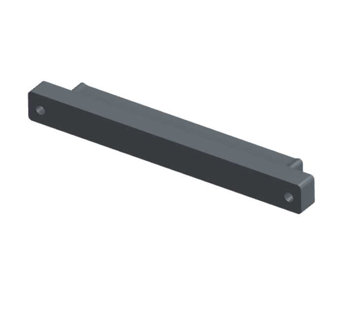 NMSH-215-091-128-TH00 - Nano-D Shorting Connector, 91 contacts, titanium body material, and threaded holes for attachment hardware. (Plug)