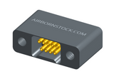 NMSH-2L5-009-228-TH00 - Nano-D Shorting Connector, 9 contacts, titanium body material, and threaded holes for attachment hardware. (Receptacle)