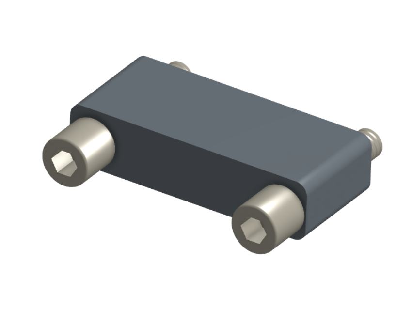 NMSH-2L5-021-228-JC00 - Nano-D Shorting Connector, 21 contacts, titanium body material, and turning jackscrew attachment hardware (Receptacle).