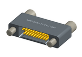 NMSH-2L5-021-228-JC00 - Nano-D Shorting Connector, 21 contacts, titanium body material, and turning jackscrew attachment hardware (Receptacle).