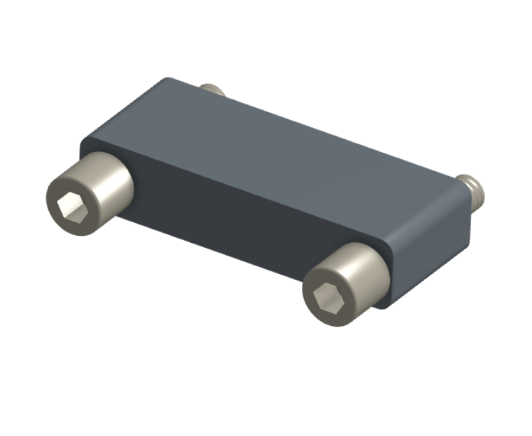 NMSH-2L5-025-225-JC00 - Nano-D Shorting Connector, 25 contacts, titanium body material, and turning jackscrew attachment hardware (Receptacle).