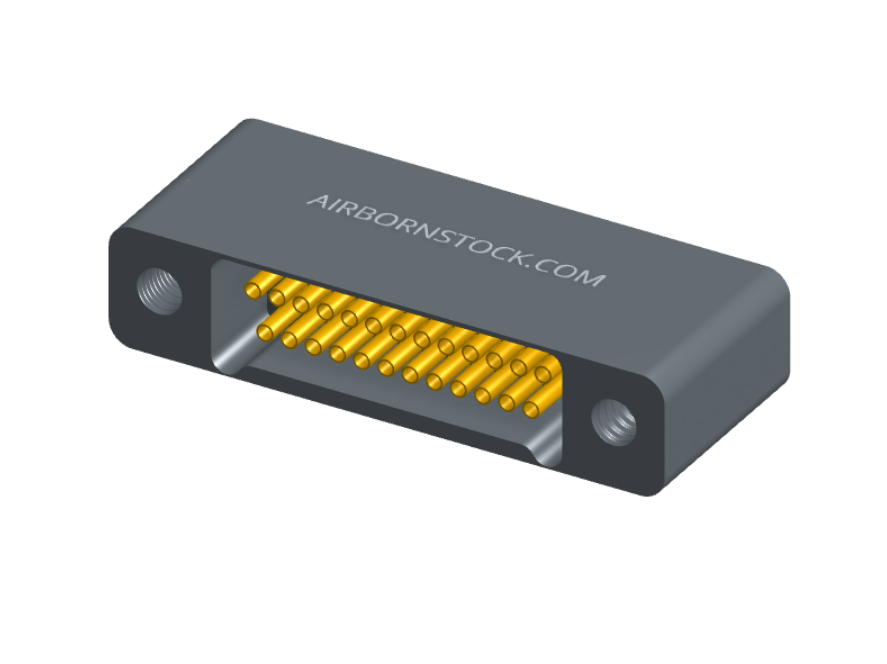 NMSH-2L5-025-225-TH00 - Nano-D Shorting Connector, 25 contacts, titanium body material, and threaded holes for attachment hardware. (Receptacle)