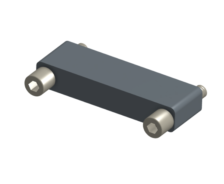 NMSH-2L5-037-225-JC00 - Nano-D Shorting Connector, 37 contacts, titanium body material, and turning jackscrew attachment hardware (Receptacle).
