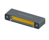 NMSH-2L5-037-228-TH00 - Nano-D Shorting Connector, 37 contacts, titanium body material, and threaded holes for attachment hardware. (Receptacle)