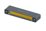 NMSH-2L5-051-225-TH00 - Nano-D Shorting Connector, 51 contacts, titanium body material, and threaded holes for attachment hardware. (Receptacle)