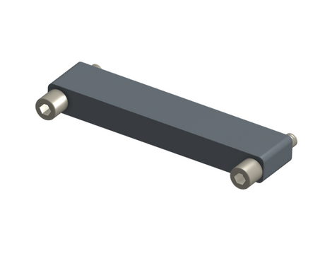 NMSH-2L5-065-228-JC00 - Nano-D Shorting Connector, 65 contacts, titanium body material, and turning jackscrew attachment hardware (Receptacle).