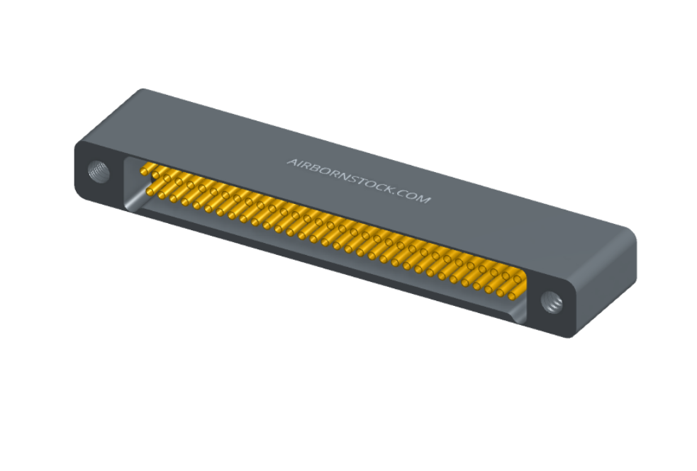 NMSH-2L5-065-225-TH00 - Nano-D Shorting Connector, 65 contacts, titanium body material, and threaded holes for attachment hardware. (Receptacle)